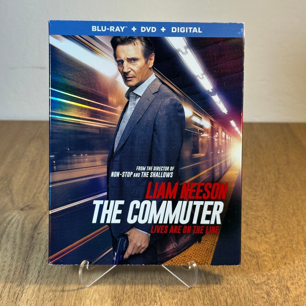 Lionsgate The Commuter Blu-ray DVD Digital Liam Neeson Good Slipcover Action